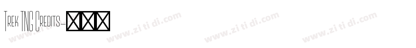 Trek TNG Credits字体转换 Trek TNG Credits字体转换